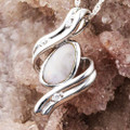 *DREAM JOURNAL STERLING SILVER AUSTRALIAN WHITE OPAL NECKLACE