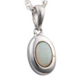 *INNER PEACE STERLING SILVER AUSTRALIAN WHITE OPAL NECKLACE