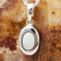 INNER PEACE STERLING SILVER AUSTRALIAN WHITE OPAL NECKLACE