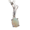 INTERNAL BEAUTY STERLING SILVER AUSTRALIAN WHITE OPAL NECKLACE