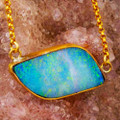 * 1 JELLYBEAN JOY 14KT GOLD FILLED AUSTRALIAN OPAL NECKLACE