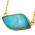 * 1 JELLYBEAN JOY 14KT GOLD FILLED AUSTRALIAN OPAL NECKLACE