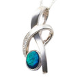 *ENTANGLED STERLING SILVER AUSTRALIAN OPAL NECKLACE