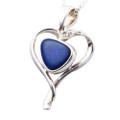 *COLOR CRACKLE STERLING SILVER AUSTRALIAN OPAL NECKLACE