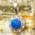 ROHAN'S STAR STERLING SILVER AUSTRALIAN OPAL NECKLACE