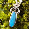 SPIRITUAL GIFTS STERLING SILVER AUSTRALIAN OPAL NECKLACE