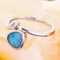 REVITALIZE STERLING SILVER AUSTRALIAN OPAL RING REVITALIZE STERLING SILVER AUSTRALIAN OPAL RING