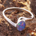 OPAL ANTHEM STERLING SILVER AUSTRALIAN OPAL RING