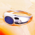 SUNRAYS STERLING SILVER AUSTRALIAN OPAL RING