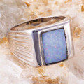 DREAMLIGHT STERLING SILVER AUSTRALIAN OPAL RING