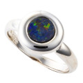 STARLING STERLING SILVER AUSTRALIAN OPAL RING