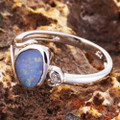 VIRGO CHARM STERLING SILVER AUSTRALIAN OPAL RING VIRGO CHARM STERLING SILVER AUSTRALIAN OPAL RING