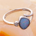 PISCES DRIFT STERLING SILVER AUSTRALIAN OPAL RING
