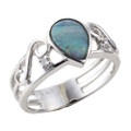MARS EMBER STERLING SILVER AUSTRALIAN OPAL RING