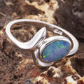 NEPTUNE DREAM STERLING SILVER AUSTRALIAN OPAL RING