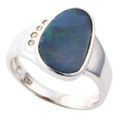WATER SOUL STERLING SILVER AUSTRALIAN OPAL RING