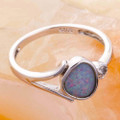 ASTRO MIST STERLING SILVER AUSTRALIAN OPAL RING