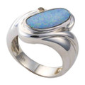 ORBIT SOUL STERLING SILVER AUSTRALIAN OPAL RING