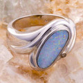 ORBIT SOUL STERLING SILVER AUSTRALIAN OPAL RING