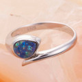 METEOR BLINK STERLING SILVER AUSTRALIAN OPAL RING