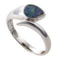 COSMO KISS STERLING SILVER AUSTRALIAN OPAL RING COSMO KISS STERLING SILVER AUSTRALIAN OPAL RING