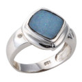 SHOOTING STAR  STERLING SILVER AUSTRALIAN OPAL RING