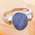 SUPERNOVA STAR STERLING SILVER AUSTRALIAN OPAL RING