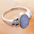 ORIONS GAZE STERLING SILVER AUSTRALIAN OPAL RING