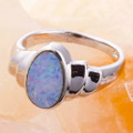 ORIONS GAZE STERLING SILVER AUSTRALIAN OPAL RING