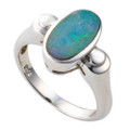 CELESTIAL DAWN STERLING SILVER AUSTRALIAN OPAL RING CELESTIAL DAWN STERLING SILVER AUSTRALIAN OPAL RING