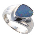 SOLSTICE WHISPER STERLING SILVER AUSTRALIAN OPAL RING