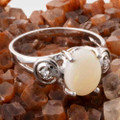 MOON MAGIC STERLING SILVER AUSTRALIAN WHITE OPAL RING