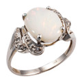 WATER BEARER STERLING SILVER AUSTRALIAN WHITE OPAL RING WATER BEARER STERLING SILVER AUSTRALIAN WHITE OPAL RING