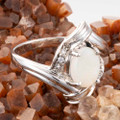 COSMIC PIXIE STERLING SILVER AUSTRALIAN WHITE OPAL RING