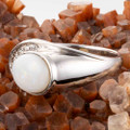 RADIANT BLISS STERLING SILVER AUSTRALIAN WHITE OPAL RING