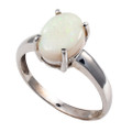 *STAR MEADOW STERLING SILVER AUSTRALIAN WHITE OPAL RING