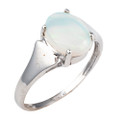 *SOLAR BLESSING STERLING SILVER AUSTRALIAN WHITE OPAL RING *SOLAR BLESSING STERLING SILVER AUSTRALIAN WHITE OPAL RING