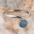 CRYSTAL OCEAN MAGIC STERLING SILVER AUSTRALIAN OPAL RING