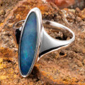 *HOT FANTASY STERLING SILVER AUSTRALIAN OPAL RING