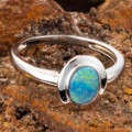 *DREAM POND STERLING SILVER AUSTRALIAN OPAL RING