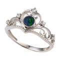 AQUA HAVEN STERLING SILVER AUSTRALIAN OPAL RING