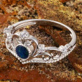 AQUA HAVEN STERLING SILVER AUSTRALIAN OPAL RING