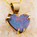 SOLAR SPROUT 14KT ROSE GOLD FILLED AUSTRALIAN OPAL NECKLACE