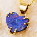 PURE RADIANCE 14KT ROSE GOLD FILLED AUSTRALIAN OPAL NECKLACE