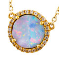 SEAS THE DAY 9KT GOLD FILLED AUSTRALIAN OPAL NECKLACE