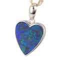 *GLOW GIRL STERLING SILVER AUSTRALIAN OPAL NECKLACE