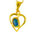 *STARWOOD ESSENCE 18KT YELLOW GOLD PLATED AUSTRALIAN OPAL NECKLACE *STARWOOD ESSENCE 18KT YELLOW GOLD PLATED AUSTRALIAN OPAL NECKLACE
