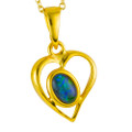 *STARWOOD ESSENCE 18KT YELLOW GOLD PLATED AUSTRALIAN OPAL NECKLACE *STARWOOD ESSENCE 18KT YELLOW GOLD PLATED AUSTRALIAN OPAL NECKLACE