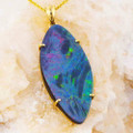 * MARIGOLD MEADOWS 14KT YELLOW GOLD AUSTRALIAN OPAL NECKLACE