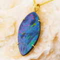 MARIGOLD MEADOWS 14KT YELLOW GOLD AUSTRALIAN OPAL NECKLACE